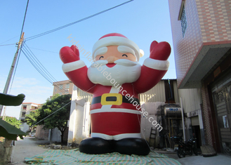 Decorações de Natal infláveis ​​atraentes para ambientes externos Papai Noel 8mH