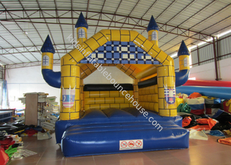 Parque de diversões infláveis ​​feitos sob medida 5 x 6 m seguro não tóxico 0,55 mm lona de pvc