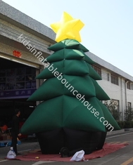 Árvore de natal inflável para publicidade verde revestida de náilon para decoração