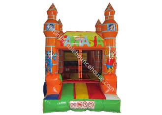 Casa de salto inflável do mini tamanho pequeno bouncy inflável da fantasia mini para crianças sob 5 anos velho com impressão