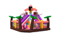 Novo Flamingo Beach Theme Colorido Inflável Fun City Coconut Palms Bounce Inflável com Slide Comercial Inflável