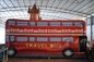 Casa de ônibus inflável larga vermelha PVC castelo de salto para entretenimento infantil ecológico