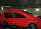 Pequeno segurança inflável de carro vermelho em pvc pintura digital novo salto de carro inflável para crianças menores de 7 anos para jardim de infância