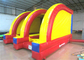 Jogos de tiro em estádio de futebol inflável clássico 5 x 4m, playground interno de casa de salto