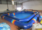 Jogos de água infláveis ​​atraentes piscina inflável ao ar livre gigante 8 * 8 * 0,65 m 0,9 mm Pvc Tarpaulin