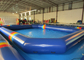 Jogos de água infláveis ​​atraentes piscina inflável ao ar livre gigante 8 * 8 * 0,65 m 0,9 mm Pvc Tarpaulin