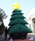 Árvore de natal inflável para publicidade verde revestida de náilon para decoração
