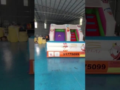 Tarpaulin 4x3m Commercial Inflável Slides de Água Inflável Castelo Bouncy Impressão de Seda