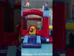 Casa de salto inflável com slide combo inflável para