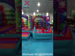 Parque de diversões inundável com Slide Gaint Inflatable
