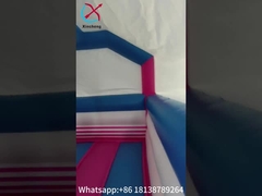 Impressão digital Combos infláveis Unicórnio colorido Casa de salto Salto Castelos com Silde