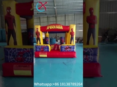Casa de salto inflável Homem-Aranha Herói de desenhos animados Trampolim inflável Casa de salto Castelo para crianças