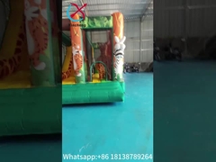 Castelo Inflável Animais Figuras Inflável Casa de Guarda Com Deslizamento Seco Casa de Salto Para Eventos