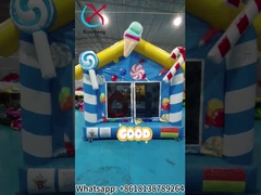 Commercial Grade Outdoor Indoor Inflable Bounce House Blue Candy House Inflable Jumping Castle