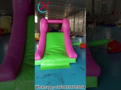 Impressão digital Slide inflável seco Slide inflável pequeno Elefante rosa Para exterior Interior