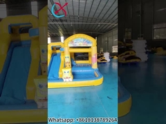 Commercial Combinado Inflavel Impeligroso Bob Esponja Calças Quadradas Casa de Salto Com Slides