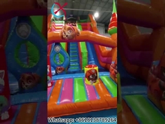 Slides infláveis comerciais populares PAW Patrulha tema Slides infláveis Castelo para crianças e adultos