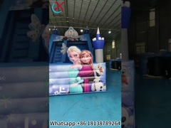 Slides infláveis comerciais Os slides secos infláveis congelados