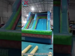 Slides infláveis comerciais coloridos doces infláveis secos para o exterior