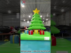 Área de salto para árvores de Natal infláveis Castelo inflável