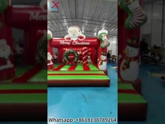 Natal inflável Papai Noel Casa de Salto Inflável Castelo Salto