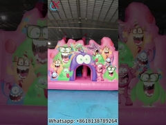 Casa de salto inflável com combinações de slides