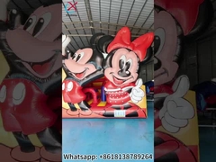 Mickey Mouse inflável e Minnie Bouncy House com Slide Combo