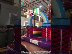 Parque de negócios inflável tema gigantes inflável slides e slides secos
