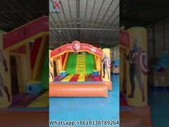 Fábrica Comercial Inflável Desporto Jogo Homem-Aranha Jogo Salto Castelo