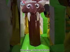 Cidade de diversão inflável Soldado inflável Castelo de salto com escorrega