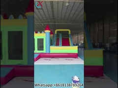 Casa de Salto com Escorregador Grande Castelo Inflável Combo