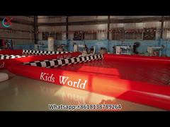 Veja por que escolher a piscina inflável vermelha comercial de Bouble para exterior