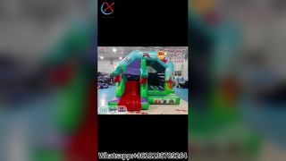 Dinosaur Bounce House Slide divertido para crianças