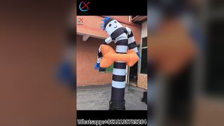 Dançarina de ar preto e branco para eventos