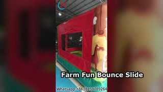 Farm Bounce House Slide Combo Negócio de aluguel divertido