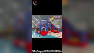 Festa divertida do SpiderMan Bounce House Slide!