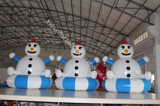 O PVC hermético personalizou as decorações infláveis do boneco de neve fáceis de limpar