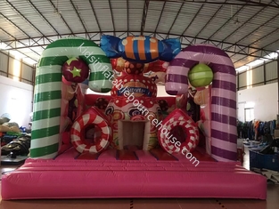 Casa inflável colorida do salto de Candyland para aniversário de S das crianças ‘