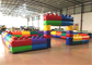 Jogos de esportes infláveis ​​para crianças ao ar livre/campo à prova d'água labirinto colorido 6 x 6 m