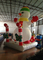 Decorações de natal infláveis ​​personalizadas boneco de neve 3,5 x 2,5 x 4m