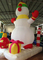 Decorações de natal infláveis ​​personalizadas boneco de neve 3,5 x 2,5 x 4m