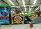 Parque de diversões colorido Blow Up Bounce House, curso de obstáculos ao ar livre Moon Bounce túnel inflável