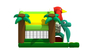 Casa combinado do salto de Forest Snake Themed Kids Inflatable do pássaro/Dino Jumping House inflável colorido