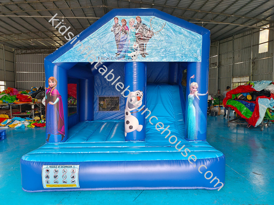 Princesa de gelo Combo inflável comercial com tema Princesa Bouncy Castle 3.6x3x3m