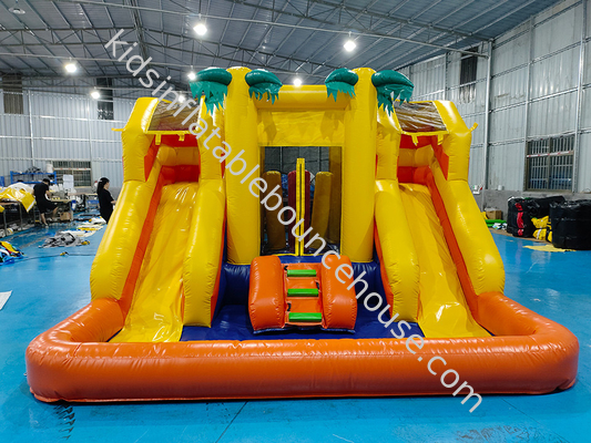 PVC 4x4x3m Combos infláveis Little Bounce House Kids Castelo Bouncy com deslizamento