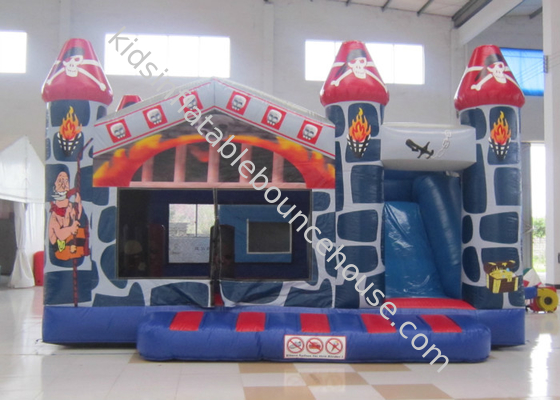 Impressão de castelo inflável com slide