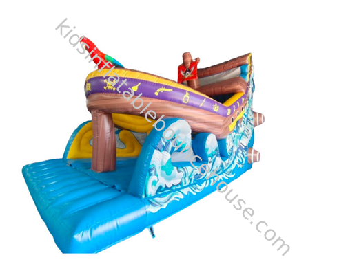 Grande Slide Inflavel de Navio Pirata Para Crianças Slide Inflavel Castelo Bouncy Comercial