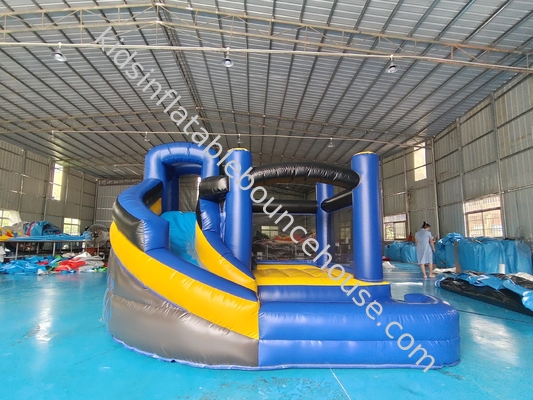 Fireproof Commercial Inflatable Bouncer Moonwalk Cartoon Tema Com Rotary Slide Combo