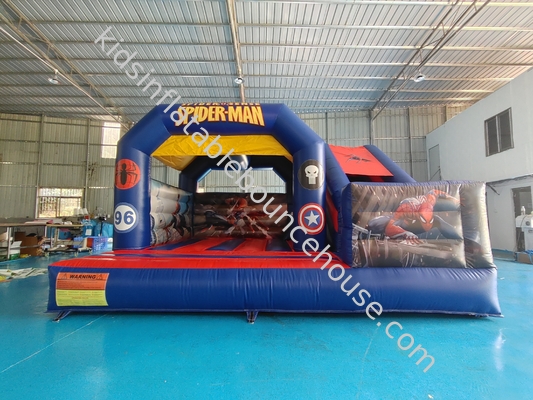Casa de salto ao ar livre Combo de salto inflável com Slide Hero Spiderman tema de desenho animado