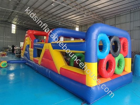Commercial Grade PVC Tarpaulin Gigante Inflável Curso de Obstáculos Inflável Fun City Para Outdoor